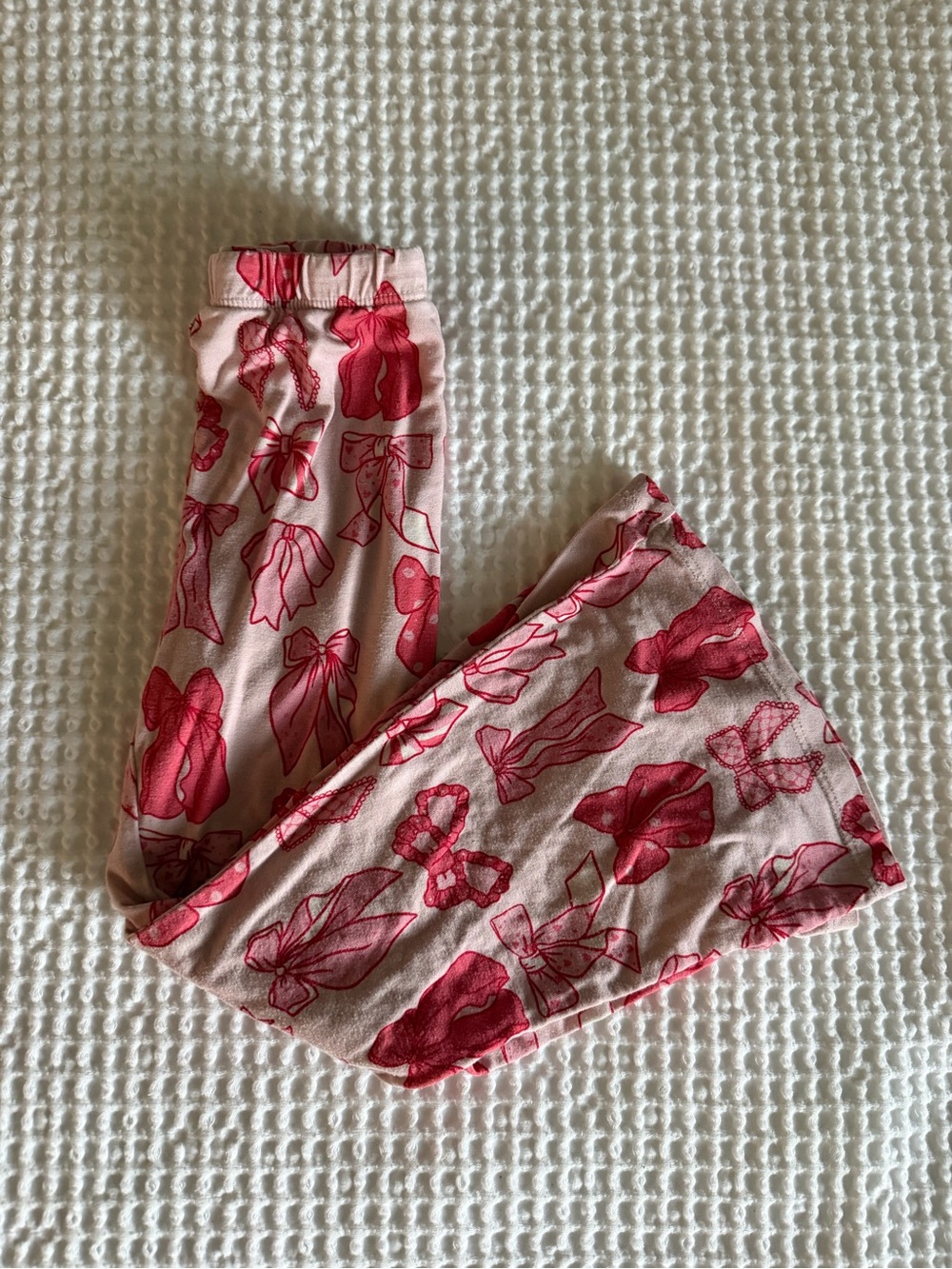 Pink Bow-Print Pajama Set - Picture 2 of 8